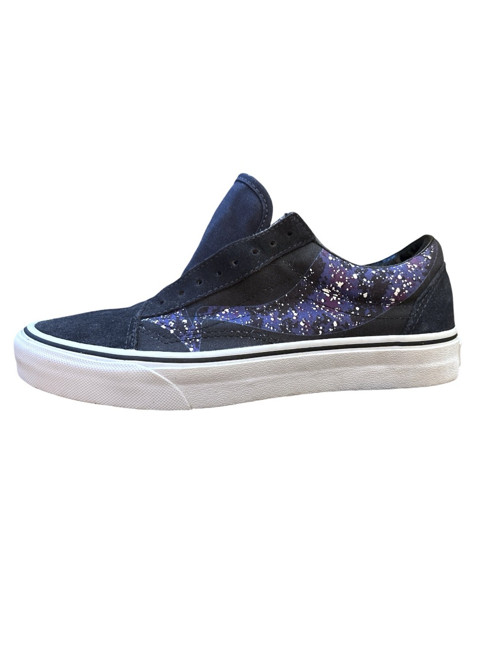 NWOT Vans Old Skool 'Warp' sneakers in a Galaxy/Parisian Night